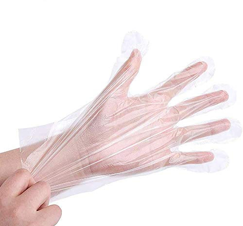 St@llion 500 Pieces x Plastic Gloves, Food Prep Glove, Work Gloves for Cooking, Cleaning,Food Handling -One Size Fits Most
