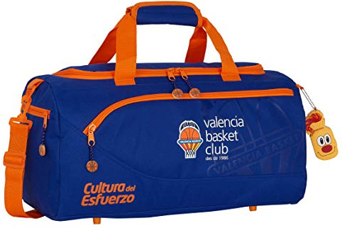 Valencia, Blau/orange, 260x120x150 mm, Sporttasche