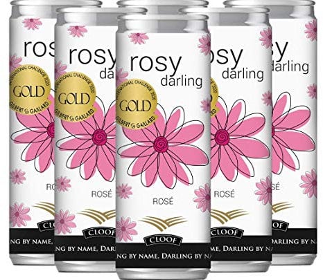 Rosy Darling - Award winning Rose from Cloof Wine Estate - 6 x 250ml cans