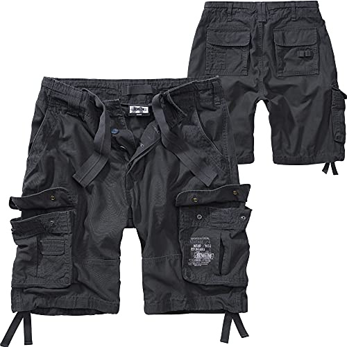 BWuM M65 Pure Shorts Vintage Army Bermuda Armee Kurze Hose Cargo Outdoor Short, Größe:7XL, Farbe:Anthrazit