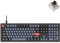Keychron V6 Wired Custom Mechanical Keyboard, Full-Size QMK/VIA Programmable Macro with Hot-swappable Keychron K Pro Brown Switch Compatible with Mac Windows Linux (Frosted Black-Translucent)