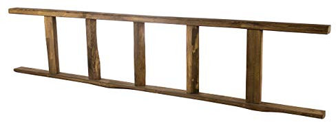 Nueva escalera de madera estilo antiguo escalera hermosa de madera, hermosa como toallero o para decorar (marrón)