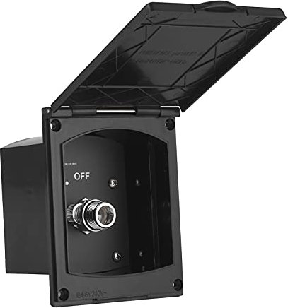 Externe Duschbox, 1/2-Zoll-Gewindeschnittstelle ABS-Außenduschbox Wassermenge einstellbar für Freizeitfahrzeuge für Schiffe für Wohnwagen