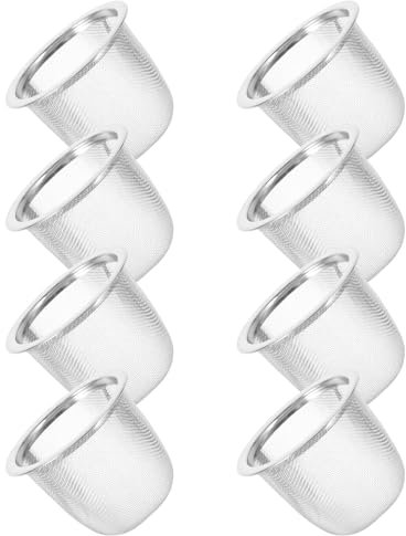 Healeved 8 Uds Colador Te Infusionador De Filtro De Tetera Inoxidable De Infusor De Colador Sueltas Para Cafetera De Cafetera Inoxidable(5.8*5cm)
