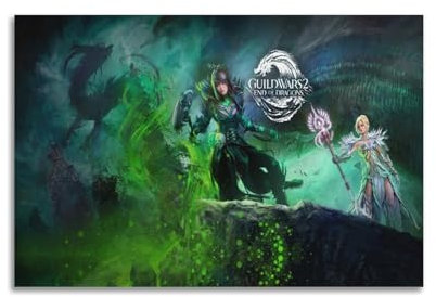 Quem Guild Wars 2 Spiel-Poster, dekoratives Gemälde, Leinwand, Wandposter und Kunstdruck, moderne Familienschlafzimmer-Dekoration, Poster, 20 x 30 cm