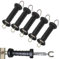 Changor 5Pcs Electric Fence Handles, Electric Fence Gate Handles, Fence Gate Grab Handle, Insulated Electric Fence Handle Bar, Gate Handle Spring Gate Kit for Farm Pasture