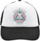 Functon+ Illuminati The Eye Pyramid Art Mesh Back Trucker Cap Adjustable Snapback Hat Casu White, Schwarz , Einheitsgröße