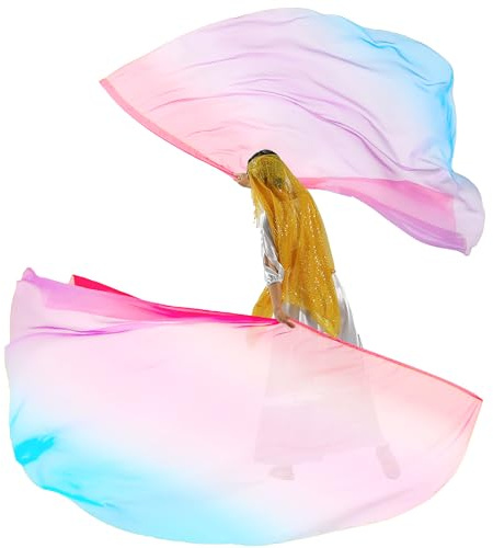 MUNAFIE Bannière d'adoration 2 pièces Drapeaux de louange et de danse Demi-cercle Drapeaux colorés avec tige flexible pour performance de danse église 9#ROUGE-LILA-BLEU