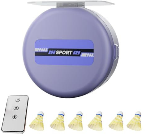 Badminton-Rebound-Training, Automatischer Rebound-Badminton-Trainer - Verstellbarer Badmintontrainer | Verstellbares Badminton-Solo-Trainingsgerät, Badminton-Trainergerät für Damen und Herren
