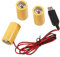 MEAKTSMI 1 Set LR14 C Batteria Eliminatori Cavo Cavo USB 5V2A Alimentazione Cavo Sostituire 3X 1 5 V LR14 C Batteria Per Fornello a Gas