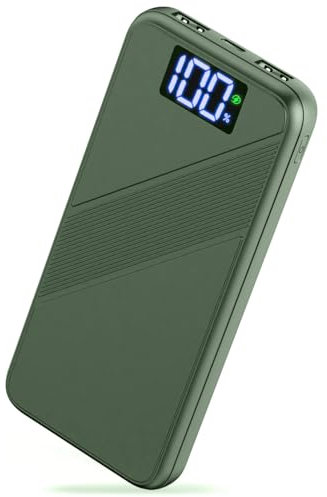 Power Bank 10000mAh, 22.5W Bateria Externa Carga Rapida, Bateria Portatil PD3.0 QC4.0 Cargador Portátil USB C Input & Output con Pantalla LED para iPhone 15 14 13 12 Pro MAX Xiaomi Samsung etc