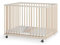 Sämann Laufstall Baby mit 3 Schlupfsprossen | TÜV geprüft | stufenlos höhenverstellbar | Laufgitter Premium | Babybett aus Holz | Krabbelgitter (sahara dust/natur, 75x100 cm)