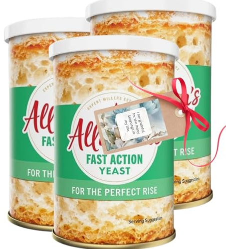 Yeast Hamper Bundle with Easy Bake Fast Action Yeast Tin 100g (3 Pack) – Gift By Oerich