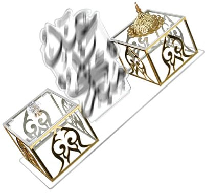 THINCAN Stile moderno e tradizionale, porta incenso in acrilico, stabile, perfetto per ambienti di soggiorno o ufficio