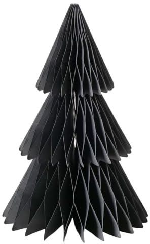 Boltze Weihnachtsbaum Papierbaum Tanne Favora Höhe 40 cm matt schwarz