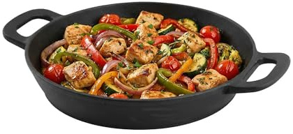 Amig - Wok in Ghisa - Ø31 cm - Distribuzione Uniforme del Calore e Alta Resistenza - Per Barbecue a Carbone o Gas - Mod. AM38