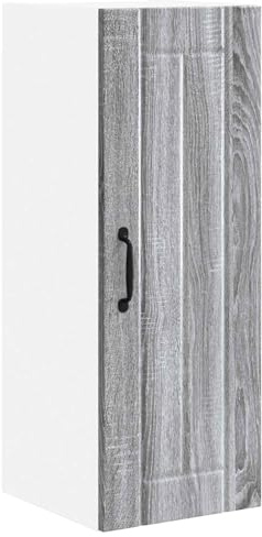 WRJENFSC Front Lavaplatos Lucca, fachada de cocina de madera, diseño Sonoma gris, dimensiones 30 x 31 x 80 cm, revestimiento de cocina moderno para interiores