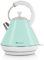 SQ Professional Dainty Legacy Stainless Steel Cordless Electric Kettle Portable kettle with Heat Resistant Handle Auto Shut-Off & Fast Boil LED Light Indicator 1.8L | 2200W (Seafoam)