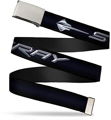 Buckle-Down Unisex-Erwachsene Web Belt Corvette C7 1.25 Grtel, Mehrfarbig, 3 cm Breit-Passt Oben-107 cm Pant Größe