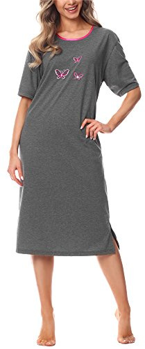 Merry Style Damen Kurzarm Nachthemd 91LW1