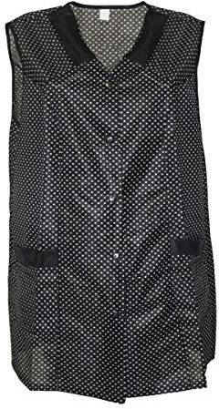 7/8 Kasack Kittel kurz Schürze Dederon Polyester, Farbe:schwarz, Größe:40