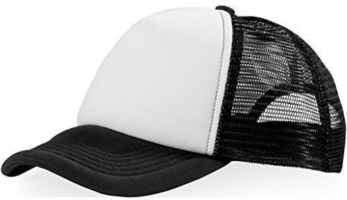 Bullet Trucker 5 Panel Kappe (2 Stück/Packung) (Einheitsgröße) (Schwarz/Weiß)