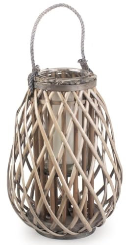 Red Hamper Split Grey Willow Raindrop Lantern