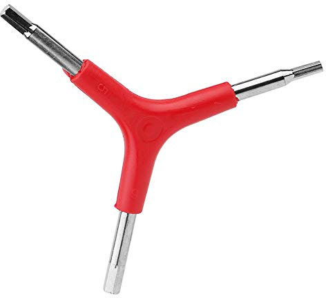 Wakects Fahrrad-3-Wege-Sechskantschlüssel, 4/5/6 mm, Verchromt, Tragbar, Outdoor-Radfahren & Reparatur