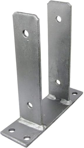 U-Pfostenträger zum aufdübeln, U-Form, feuerverzinkt 116 mm
