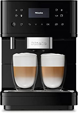 Miele CM 6160 MilkPerfection Stand Kaffeevollautomat / OneTouch for Two / Reinigungsprogramme / Genießerprofile / Kannenfunktion / cremiger Milchschaum / Vernetzung / Obsidianschwarz (11594890)