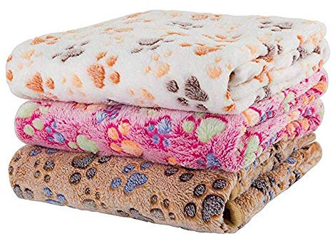 STARSAIL Hundehandtuch 3er-Pack, Saugfähig, Weich u. Waschbar (76cm X 52cm), Handtuch Hunde, Mikrofaser Badehandtuch für Haustiere, Badehandtuch für Hunde/Katzen, Hunde Bademantel Schnelltrocknend