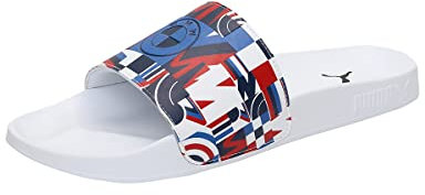 PUMA Unisex BMW MMS Leadcat 2.0 Schiebe-Sandalen, Strong Blue White White, 43 EU