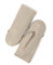 YISEVEN Damen Lederhandschuhe Fäustlinge Reißverschluss Geschenk, Beige 8.0/XL