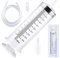 Large Capacity Plastic Syringe with 1m Tube,for Liquids, Oil or Glue Applicator, Experiments, Pet Feeding,Plant irrigation Labor&Science Use（550ml）