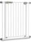 Hauck Treppenschutzgitter / Türschutzgitter Clear Step Autoclose, für Breiten 75 - 80 cm, Ultra Flache Schwelle, Automatischer Schließmechanismus, ohne Bohren, Einhändiges Öffnen, Metall, Weiß