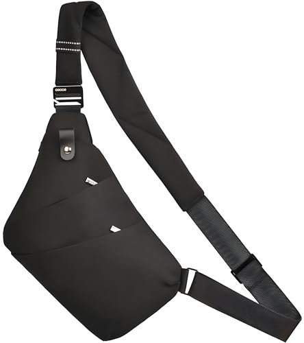 OSOCE Umhängetaschen Herren Wasserfeste Mini Bauchtasche Mehrere Taschen Schultertasche Anti-Diebstahl Sling Bag Crossbody Tasche Brusttasche für Männer und Frauen