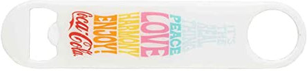 Tablecraft 11126 Coca-Cola Unity Collection Peace Love Harmony Flaschenöffner, Stahl (beschichtet)