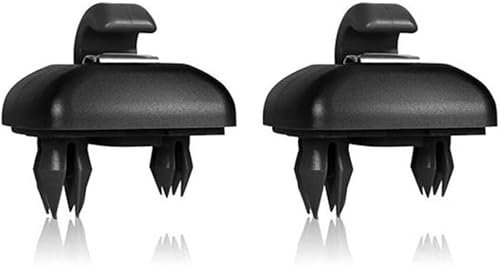 BeisDirect 2 piezas Interior Visera Clip, Auto Visor de Sol Gancho de soporte de suspensión para A1 A3 A4 A5 Q3 Q5 S3 S4 S5 TT Allroad 8U0857562A (Negro)