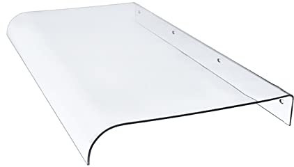 Pensilina Tettoia per Porta e Ingresso,Tenda da Veranda Pensilina in Policarbonato Trasparente ad Arco,Garden Pensilina da Esterno for Finestra,con Accessori,62 Dimensioni (40x100cm/16x39)