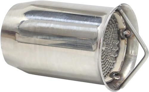 Riloer 51mm Universal Motorrad Auspuffanlage Endschalldämpfer Motorrad Endtopf Neue, Universal Motorrad Edelstahl Auspuff Schalldämpfer Exhaust Muffler Pipe 51mm