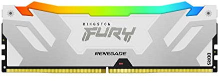 Kingston FURY Renegade Weiß RGB XMP 16GB 6000MT/s DDR5 CL32 DIMM Desktop Gaming Speicher - KF560C32RWA-16