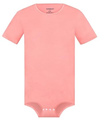 Landofgenie Body da Uomo Intero Intimo con Cotone a Maniche Corte Rosa XS