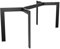 MetaloPro Tischbeine Metall, Schwerlast Stahl Schreibtisch Beine, Tischkufen Schwarz und Schrauben, Bodenschoner, Langlebig Tischgestell für Moderne Couchtisch, Esstisch, Wohnzimmer - 130x70x72 cm