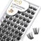 Lash Cluster C D Curl 72 Clusters B&Q Lash 12mm Individual Cluster Lashes Mega Volume Eyelash Clusters Soft Fluffy Cluster DIY Eyelash Extensions (B05-D-12mm)