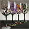 Copas de vino de árbol de cuatro estaciones, copas de diseño de cuatro estaciones, copas de vino de arte pintadas a mano, copas únicas, aptas para tazas de regalo decorativas de oficina en casa