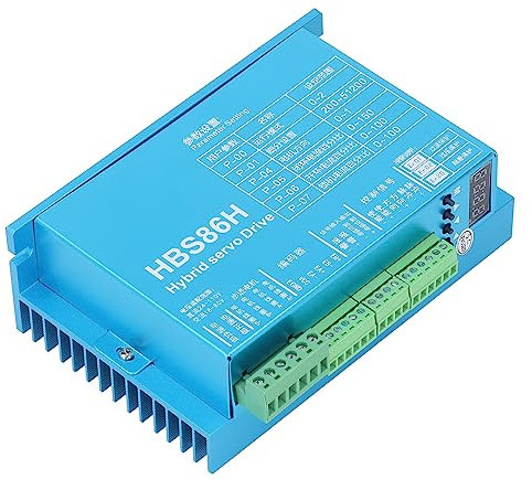 Schrittmotortreiber, Closed Loop 86 Schrittmotor-Kit HBS86H Digitale Schrittmotorsteuerung 24-110 VDC 18-80 VAC Für CNC-Fräser-Gravierfräsmaschine