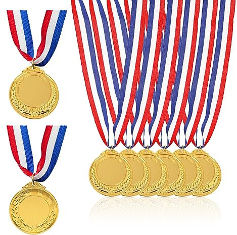 JurciCat 10 pezzi medaglie in metallo Medaglie d'oro per bambini Compleanno Medaglie d'oro per bambini Super medaglie per bambini per competizioni sportive I bambini amano questa medaglie premiazioni
