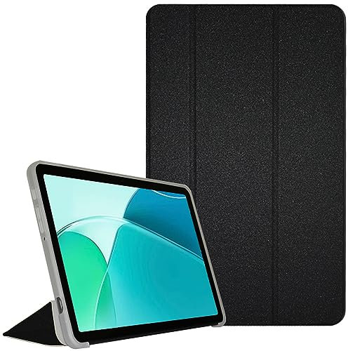 AKNICI Funda para TECLAST P40S/Nuevo TECLAST P40HD 2023/Nuevo TECLAST M40 Plus 2023, Ultra Delgada Cubierta Trasera de TPU Cover Carcasa con con Auto-Sueño/Estela Soporte Función, Negro