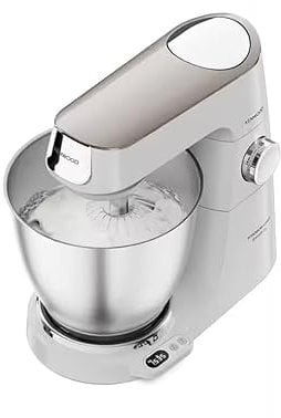 Kenwood Titanium Chef Baker XL KVL65.001WH Sbattitore con base 1200 W Argento, Bianco (Kenwood Titanium Chef)
