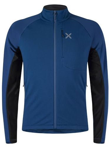MONTURA merano maglia in pile da uomo MMAP49X 87 colore blu ideale per sci alpinismo e trekking